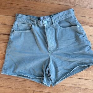 EVERLANE A-Line Denim shorts in green - Size 29 (8)